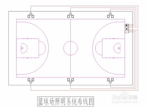 標準籃球場燈光配置方法及球場照明燈桿參數規(guī)范